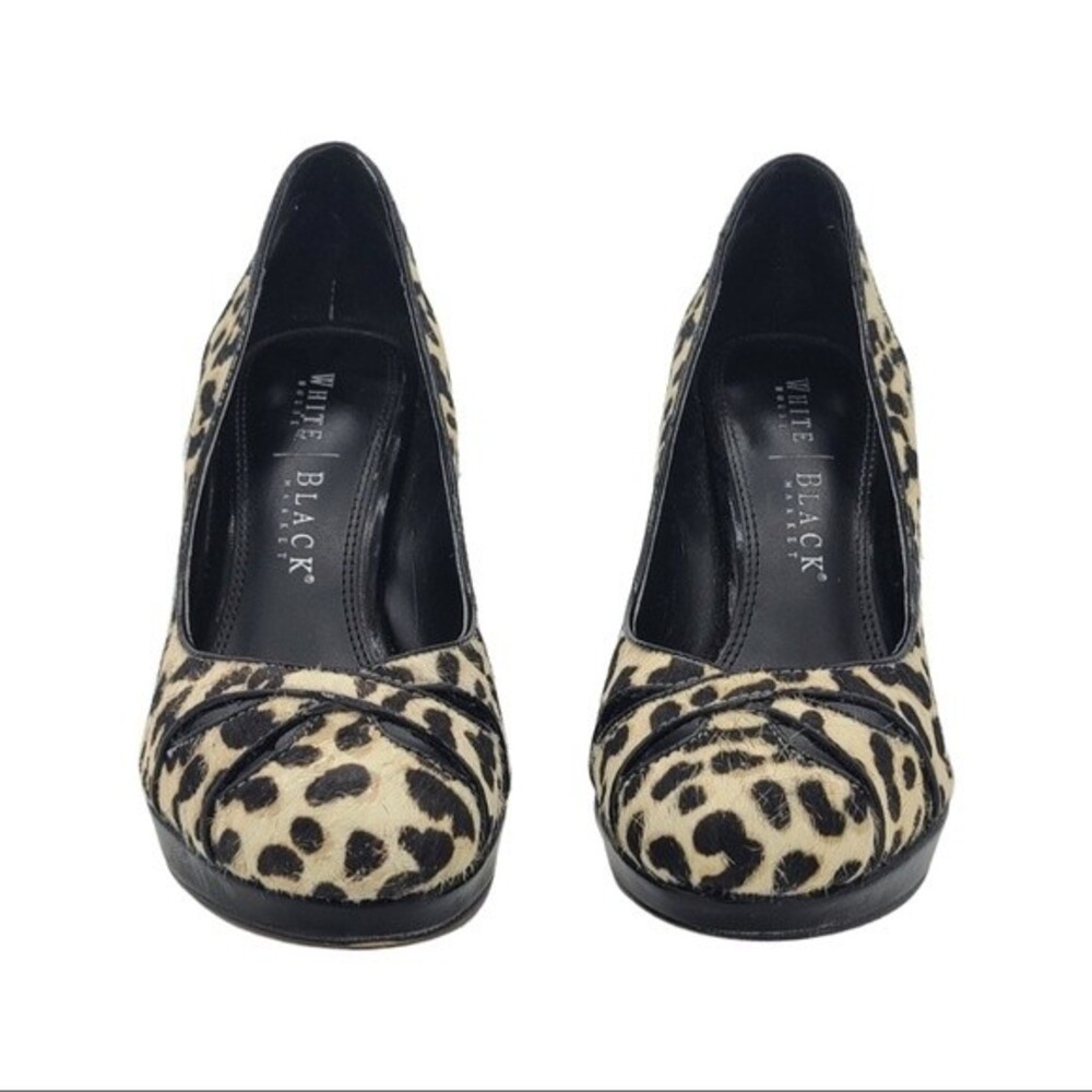 White House Black Market Leopard Print Heels - Chic Statement Pump - Picture 5 of 7